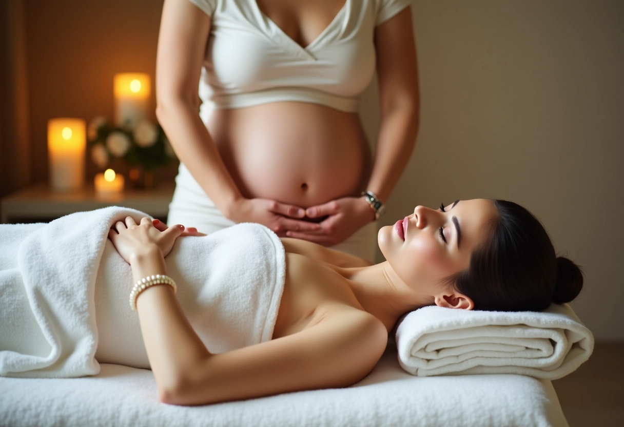 femme enceinte spa